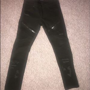 Skinny jeans (dark green)